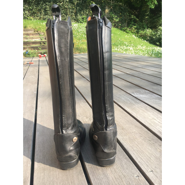 bottes noir en cuir equitheme 36