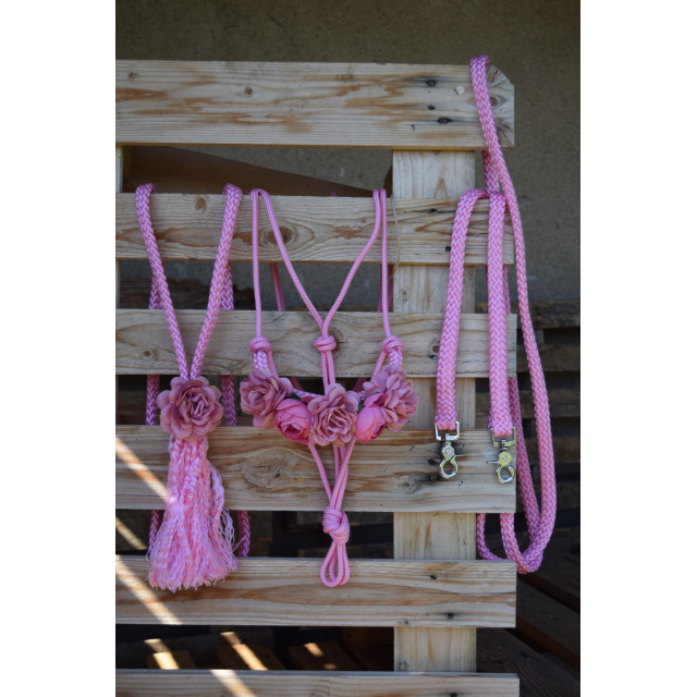 Ensemle etho rose COB à fleurs