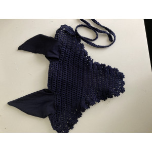 Bonnet bleu marine cheval/cob