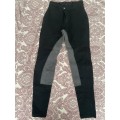 Pantalon noir avec fond de peau gris Fouganza