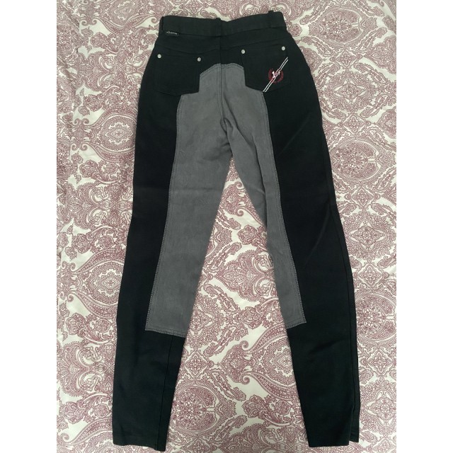 Pantalon noir avec fond de peau gris Fouganza