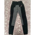 Pantalon noir avec fond de peau gris Fouganza