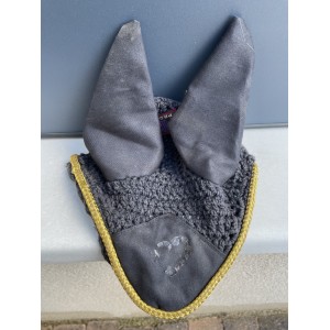 Bonnet HKM noir/gold poney