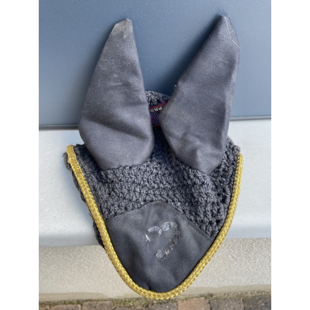 Bonnet HKM noir/gold poney