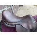 Selle Obstacle havane Childéric FE semi plat 17,5