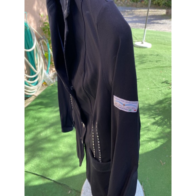 Veste animo strass bleu t34