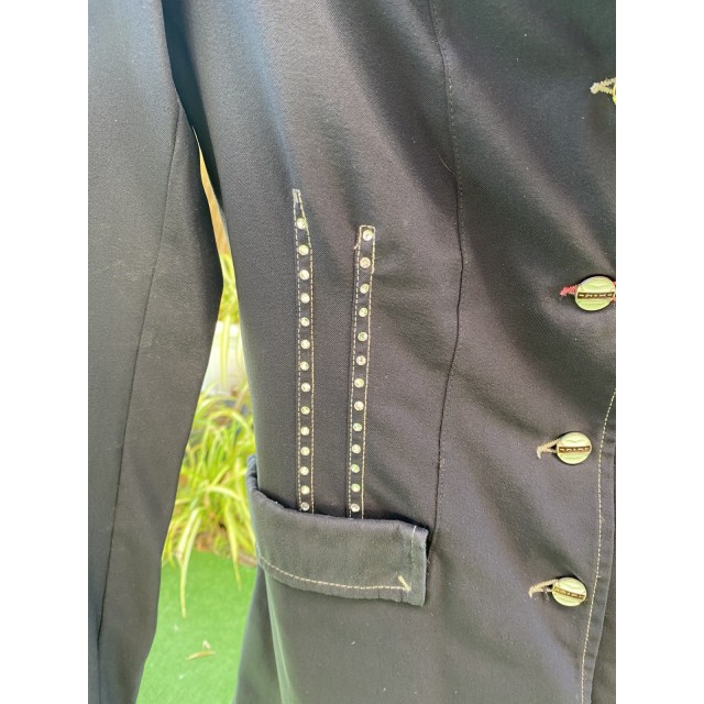 Veste animo strass bleu t34