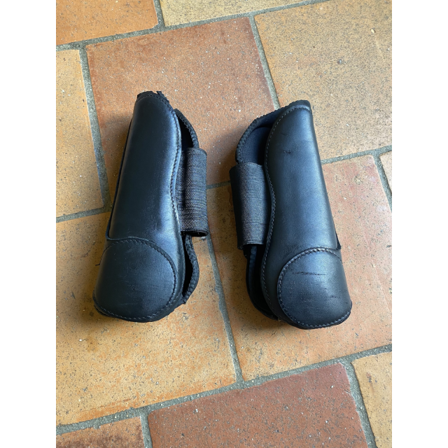 Guêtres Dy'on cuir chromé noir