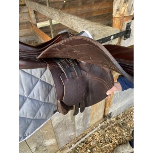 Selle ALS 17,5 siège semi creux doublé veau