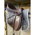 Selle ALS 17,5 siège semi creux doublé veau