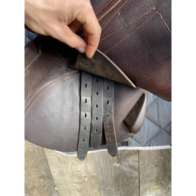 Selle ALS 17,5 siège semi creux doublé veau