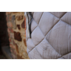 tapis gris et orange