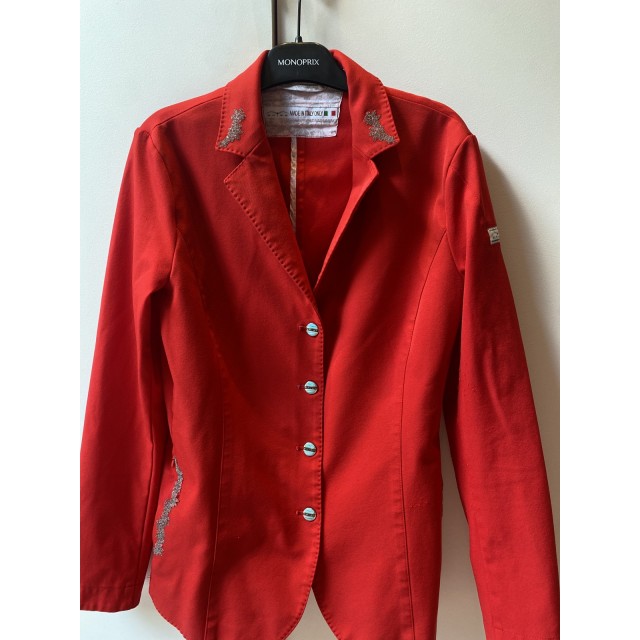 Veste de concours rouge Animo taille 36