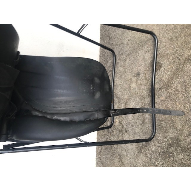 SELLE DRESSAGE CUIR NOIRE EURORIDING T 17