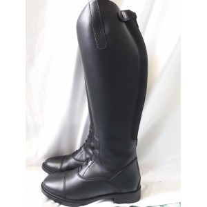 Bottes en simili-cuir noires