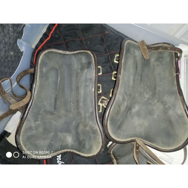 Guêtres cuir marron