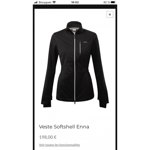 Veste Softshell Alessandro Albanese modèle Enna