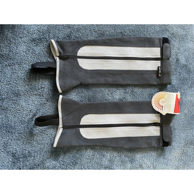 Minis chaps gris foncé et gris clair