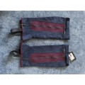 Minis chaps bleu marine et bordeaux