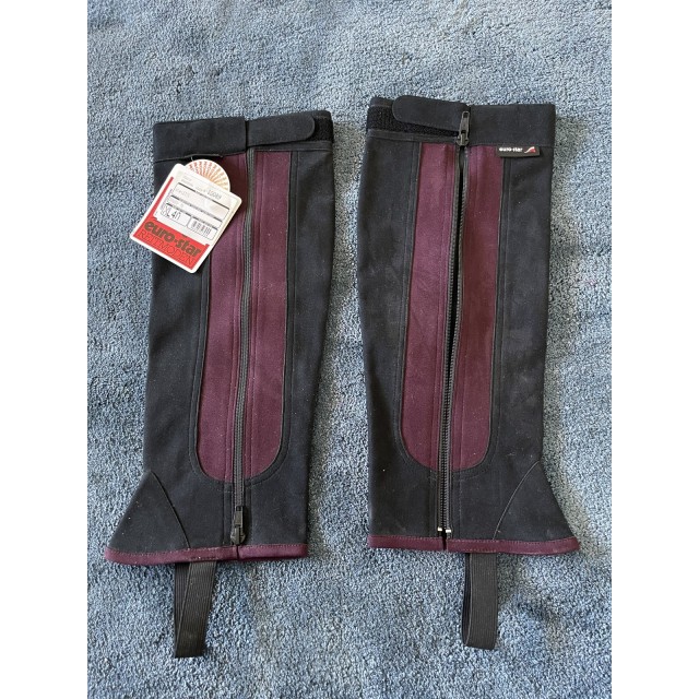 Minis chaps noir er bordeaux