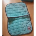Lot tapis licol longe turquoise Fouganza Décathlon