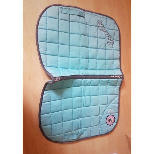 Lot tapis licol longe turquoise Fouganza Décathlon