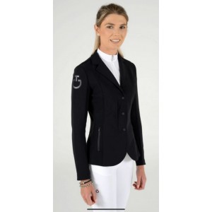 Veste De Concours Tech Knit Zip Noir Cavalleria Toscana - Femme