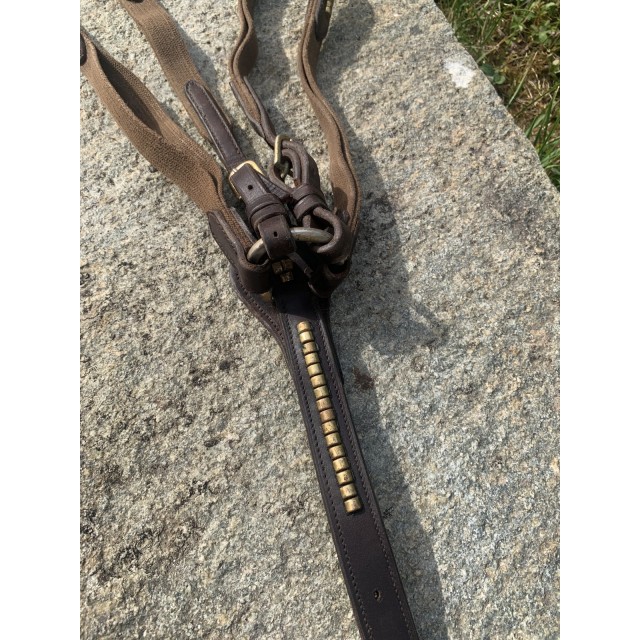 Collier de chasse en cuir chetak (taille cheval)