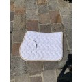 Tapis blanc et or (taille cob)
