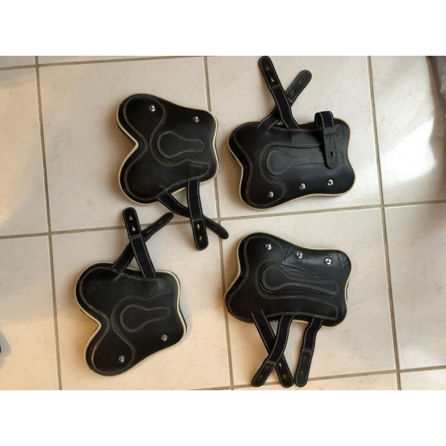 Guêtres poney cuir noir