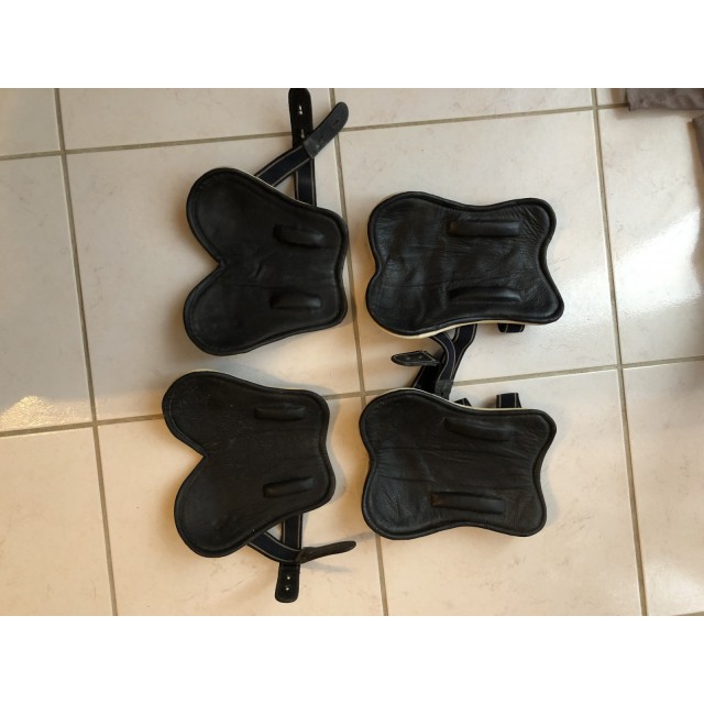 Guêtres poney cuir noir