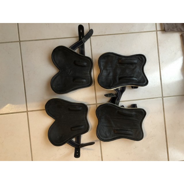 Guêtres poney cuir noir