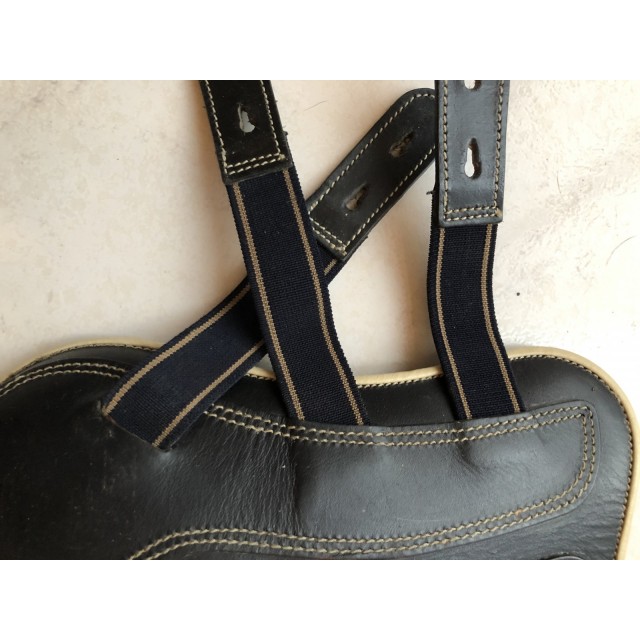 Guêtres poney cuir noir