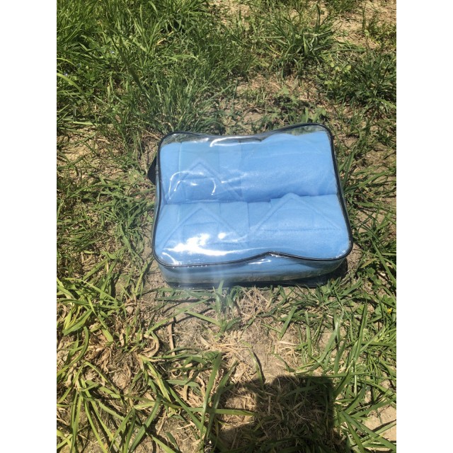 Bande de polo bleu ciel