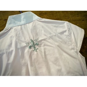 Chemise de concours Hervè godignon jump in 36 rose pâle neuve