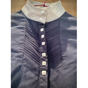 Chemise de concours horseware manches longues 36 bleue marine