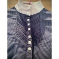 Chemise de concours horseware manches longues 36 bleue marine