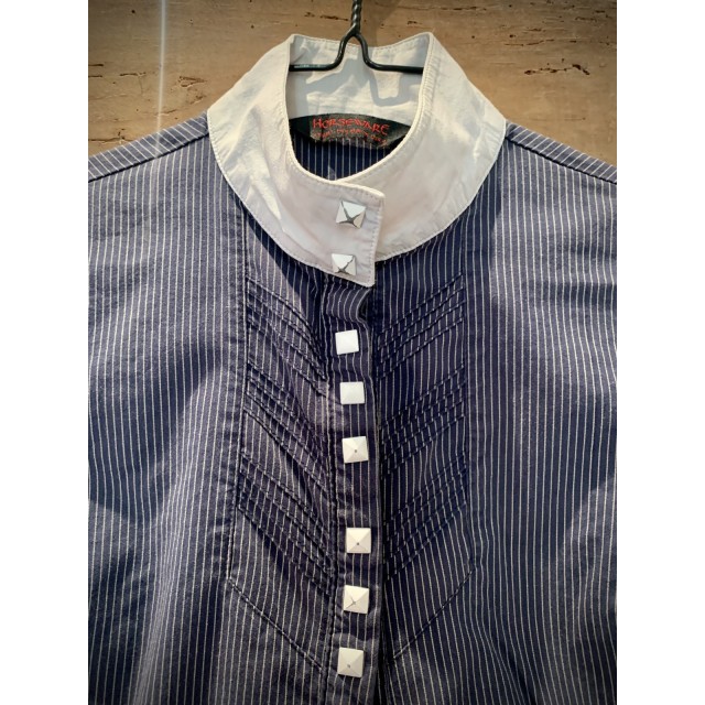 Chemise de concours bleue marine 36 horseware