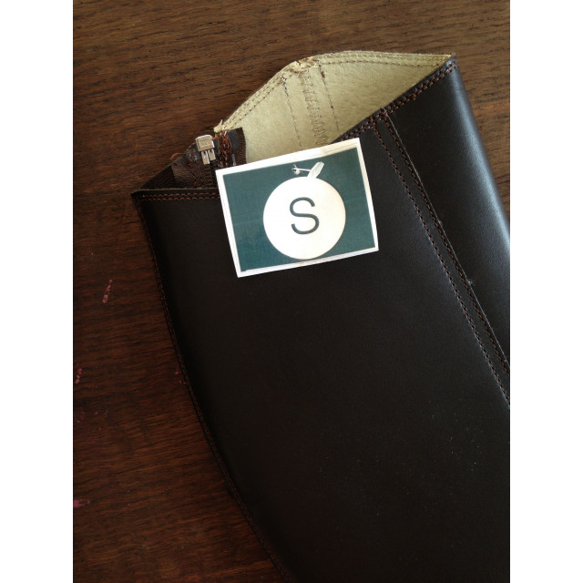 Chaps cuir marron