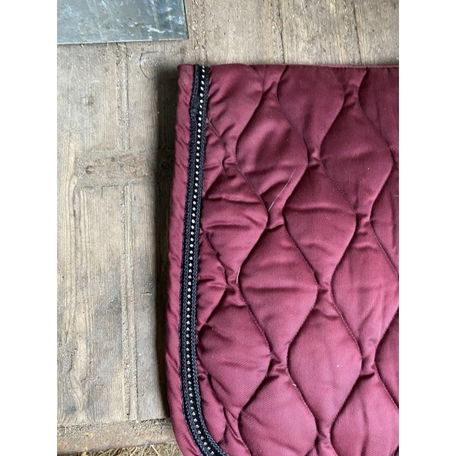 Tapis de selle rouge bordeaux