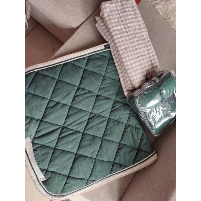 Ensemble tapis dressage bandes et cottons