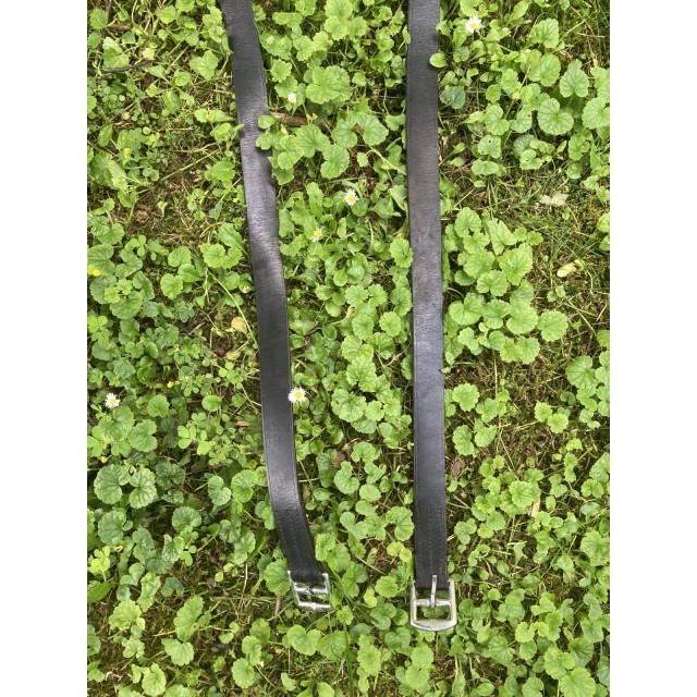 Étrivières noires 160cm