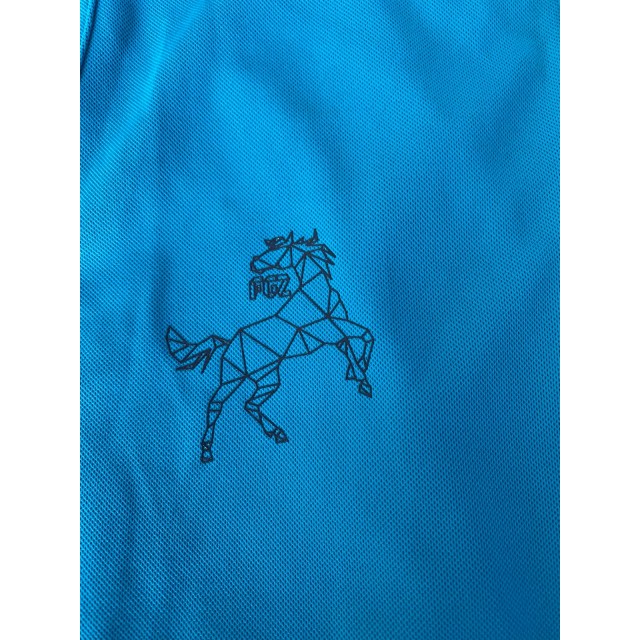Polo enfant bleu Fouganza
