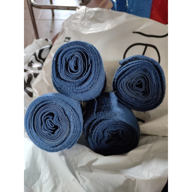 Bandes de travail polo + élastique marine