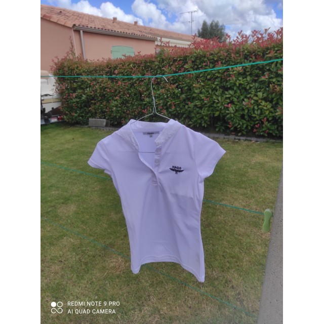 Polo blanc de concours