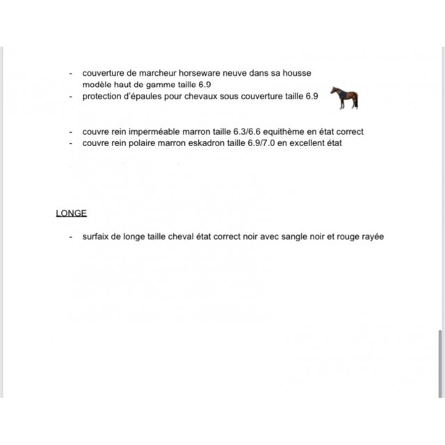 equipement equitation