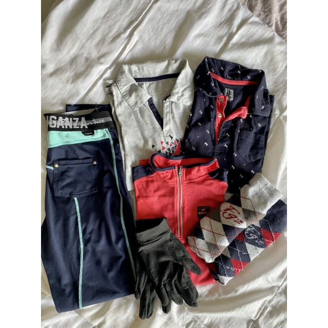 Lot vêtements + matériel