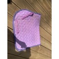 Tapis poney mauve