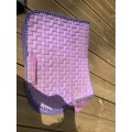 Tapis poney mauve