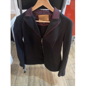 Veste Ju&Pa noire et aubergine